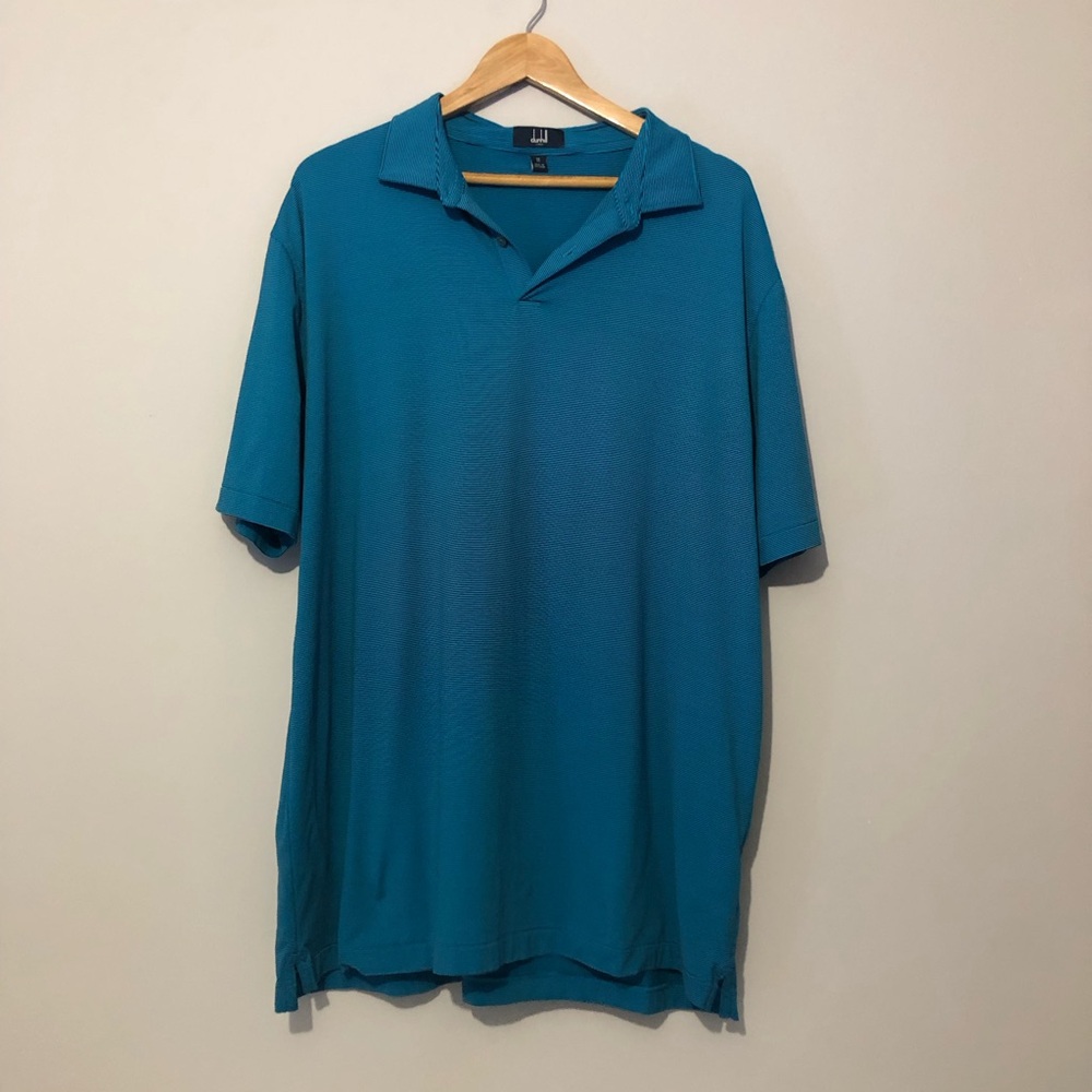 Dunhill Links Striped Golf Polo Shirt Men’s Size XL
